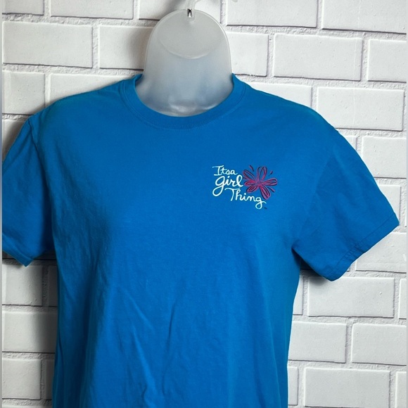 Girls short sleeve blue t-shirt /size S - Picture 5 of 8